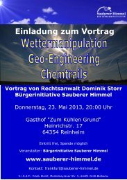 Einladung zum Vortrag - sauberer-himmel.de