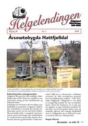 Helgelendingen, 2009-2 - Helgeland Historielag