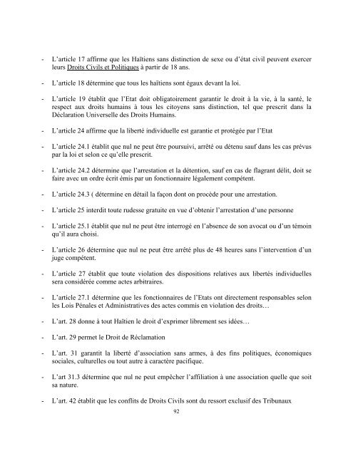 LIBERTE EGALITE FRATERNITE REPUBLIQUE D'HAITI AU NOM ...