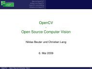 OpenCV - Open Source Computer Vision - UniversitÃ¤t Bielefeld