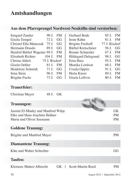 August/ September 2012 - Genezareth