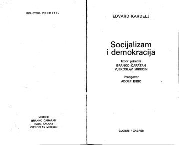 Kardelj, Edvard, Socijalizam i demokracija, Globus, 1980.pdf