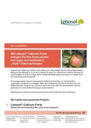 Lebosol®-Calcium-Forte - Lebosol Dünger GmbH