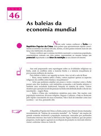 46. As baleias da economia mundial - Passei.com.br