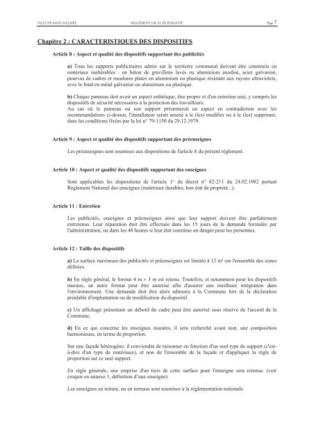 reglement local publicite vigueur1.pdf, pages 16-31 - Saint-Nazaire