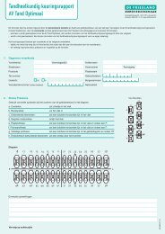 Tandheelkundig keuringsrapport AV Tand Optimaal – De Friesland ...