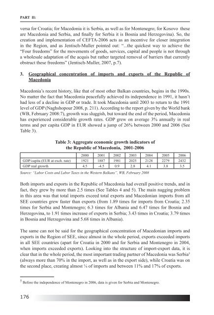 REGIONAL COOPERATION AND ECONOMIC INTEGRATION