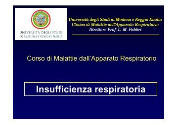Insufficienza respiratoria.pdf - Clinica malattie apparato respiratorio