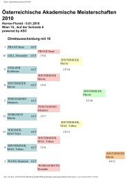 Ãsterr.Akad.Meisterschaft 2010 HF - Fechten an der USI und im ...