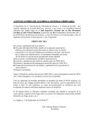 convocatoria de asamblea general ordinaria - pafasevilla.org