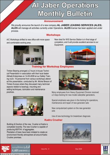 Newsletter for May . 2009 - Al Jaber Group