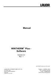 Manual WINTHERM Plus - Software