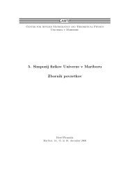 5. Simpozij fizikov Univerze v Mariboru Zbornik povzetkov - CAMTP