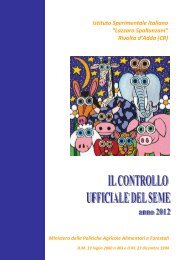 Statistiche del 2012 - Istituto Sperimentale Italiano Lazzaro ...