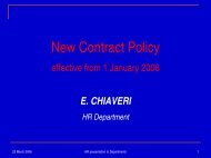 New Contract Policy - CERN