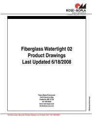 Fiberglass Watertight - Rose & Bopla Enclosures