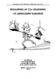 Regulering af CO2-udledning i et liberaliseret elmarked - Centre for ...