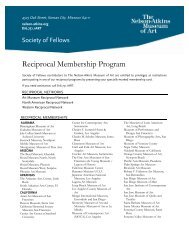 Reciprocal Membership Program - The Nelson-Atkins Museum of Art