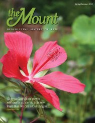 The Mount Magazine - Benedictine Sisters of Erie