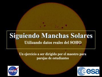 Siguiendo Manchas Solares - SoHO - Nasa