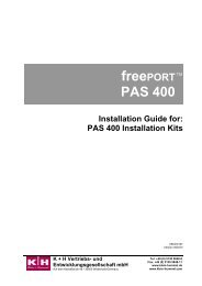 PAS 400 Installation Kits