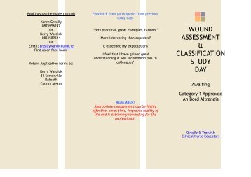 wound assessment & classification study day - Irish Practice Nurses ...