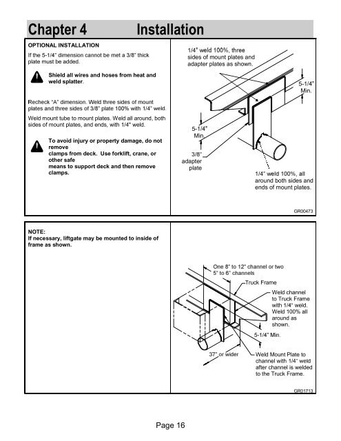 Installation Manual C15, C20, C25 - Waltco