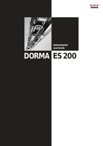 Automazione per porta scorrevole ES200 (depliant ... - Grimas S.r.l.