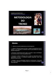 METODOLOGIA DO TREINO