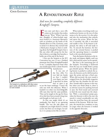 AREVOLUTIONARY RIFLE And now for something ... - Krieghoff