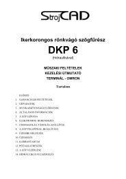 Manual_DKP6 6_HU - StrojCAD
