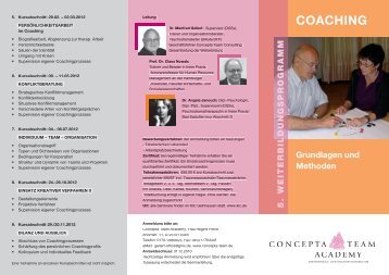 COACHING - Concepta-Team Consulting