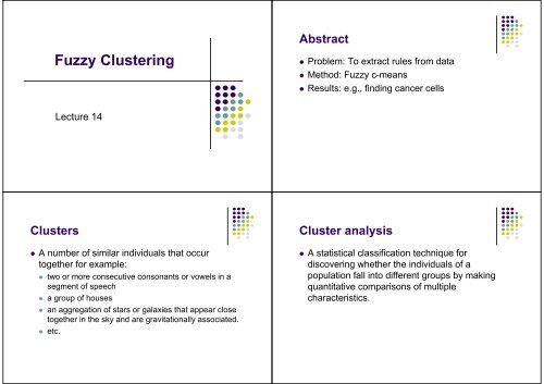 Fuzzy c-means