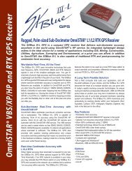 O m niSTARÂ® VBS/XP/HP and RTK GPS Receiver - SxblueGPS