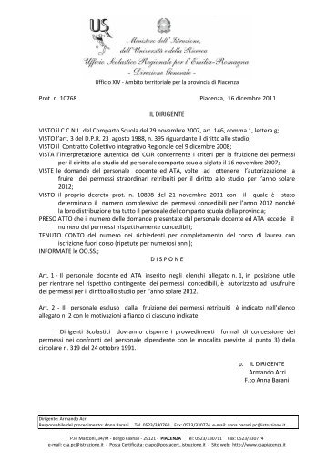 Elenchi - USP di Piacenza