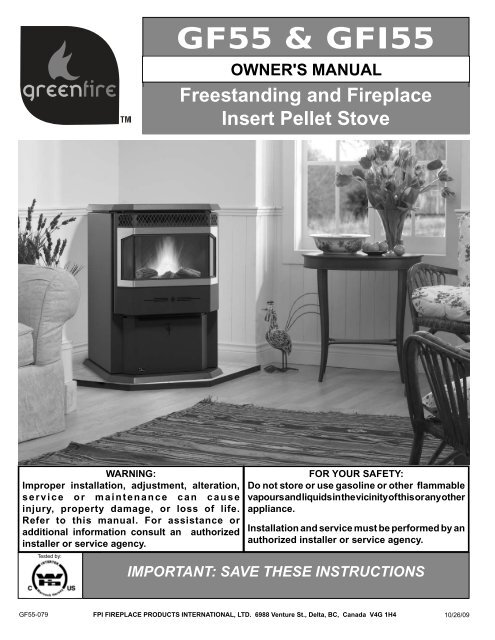 GF55 & GFI55 - Regency Fireplace Products