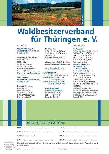 Verbandsnachrichten Veranstaltungen und Termine