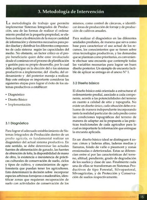 La AgroforesterÃ­a en la PequeÃ±a Propiedad del Secano - Inicio - Infor