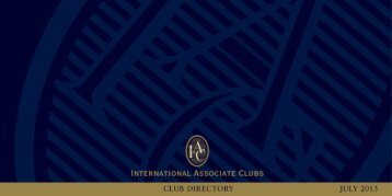 IAC Club DIRECTORY JUL13.indd - International Associate Clubs