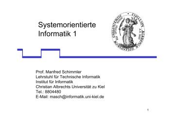 B - Institut für Informatik - Christian-Albrechts-Universität zu Kiel