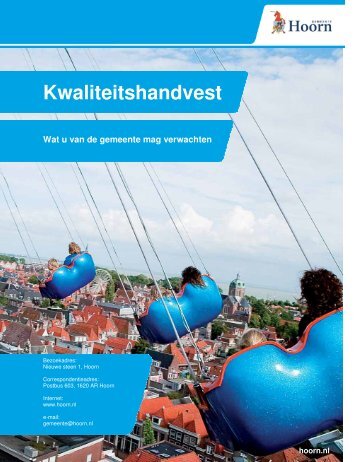 Kwaliteitshandvest - Gemeente Hoorn