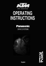 OPERATING INSTRUCTIONS - KTM