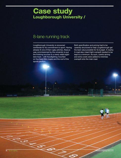 Sports Lighting Brochure - Abacus Lighting