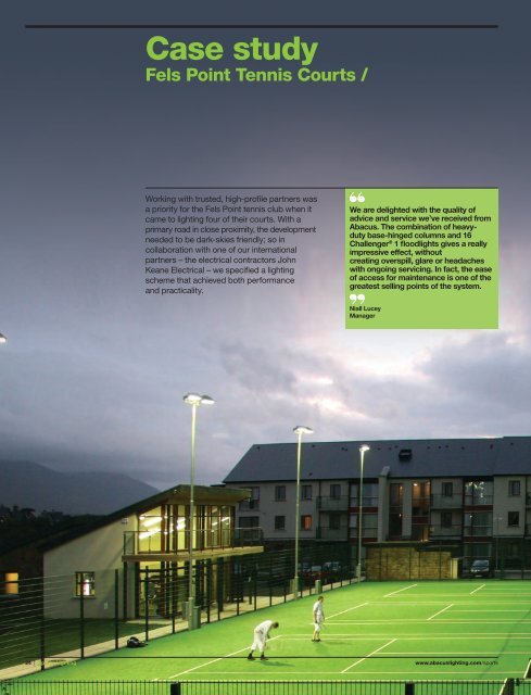 Sports Lighting Brochure - Abacus Lighting