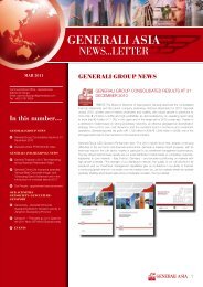 GENERALI ASIA REGIoNAL NEWS