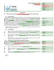 Module 1 - AIHA's Laboratory Accreditation Programs, LLC