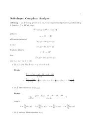 Oefeningen Complexe Analyse