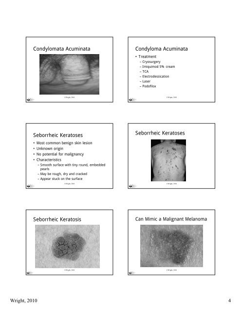 Identification and Treatment of Benign Skin Lesions Common ...