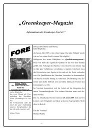 „Greenkeeper-Magazin - Greenkeeper Nord eV