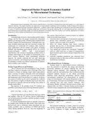 Improved Fischer-Tropsch Economics Enabled by Microchannel ...